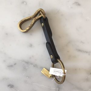 Leather and Brass Coach Lanyard